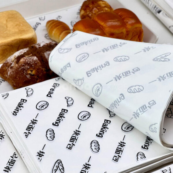 Greaseproof Bakery Wrapping Paper for Bread and Pastries