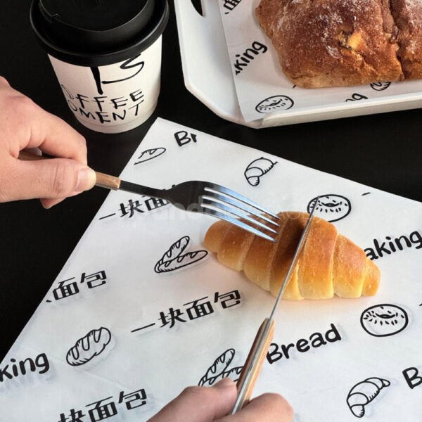 Greaseproof Bakery Wrapping Paper for Bread and Pastries