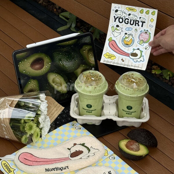 Fun Cartoon Stickers and Tapes for Yogurt Packaging