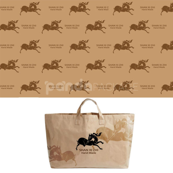 Custom Brown Kraft Food Tissue Paper with Logo Print