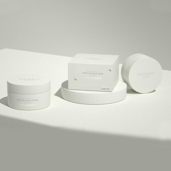 Minimalist White Cosmetic Gift Box Set for Facial Mask