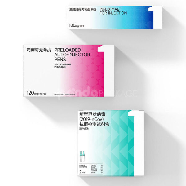 Pharmaceutical Packaging Boxes with Gradient Medical Design Style
