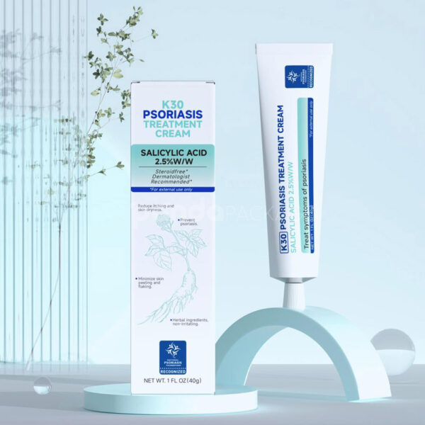Pharmaceutical Cream Packaging with Clean Medical Tube Design