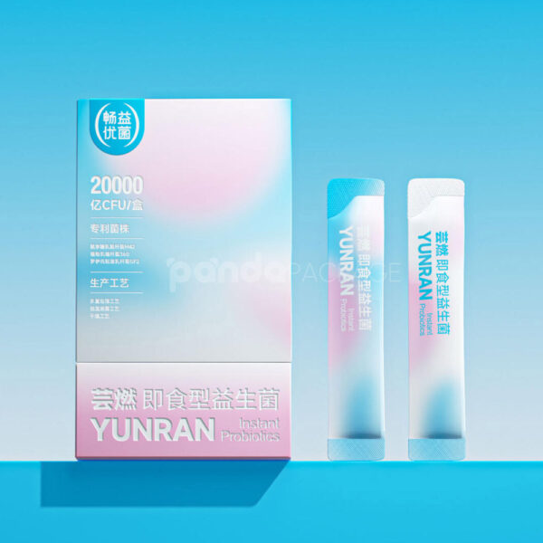 Pharmaceutical Probiotics Packaging with Modern Gradient Stick Design
