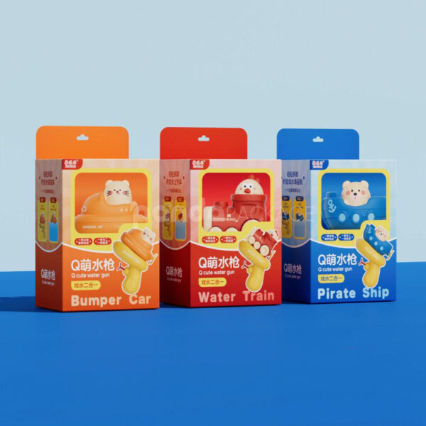 Colorful Toy Packaging Box for Cute Water Gun Sets