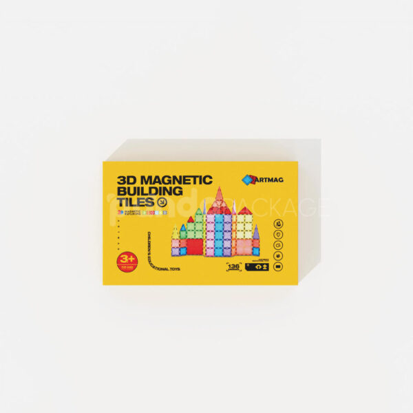 Educational Toy Packaging Box for 3D Magnetic Building Tiles