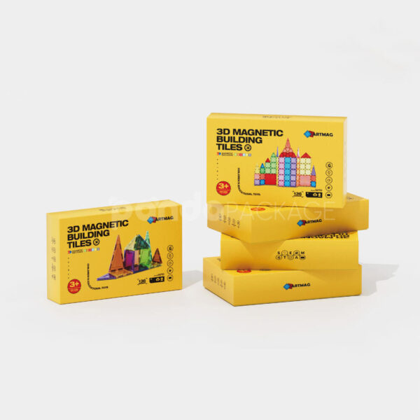 Educational Toy Packaging Box for 3D Magnetic Building Tiles