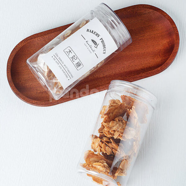 Moisture-Resistant Kraft Bakery Packaging with Clear Window Jar Holder