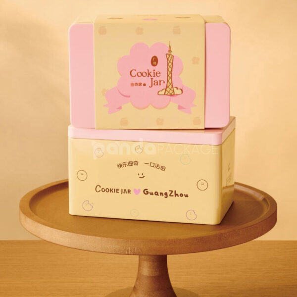 Moisture-Resistant Cookie Tin Box for Bakery and Cake Packaging