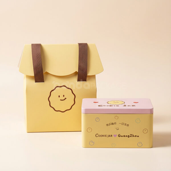 Moisture-Resistant Cookie Tin Box for Bakery and Cake Packaging