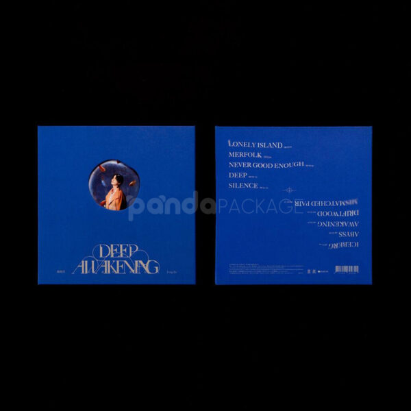 Elegant Blue Media Packaging for Deep Awakening Album Release