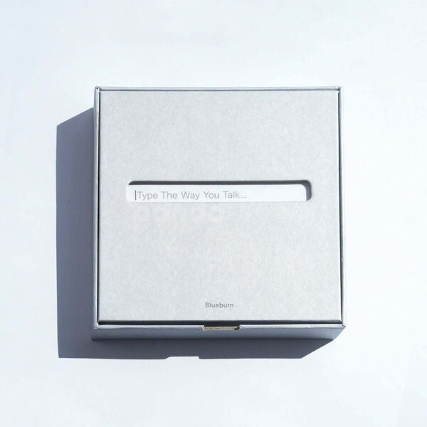 Minimalist White Media Packaging with Modern Text Window Design