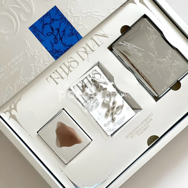 Elegant Media Package with Embossed Design and Bold Typography