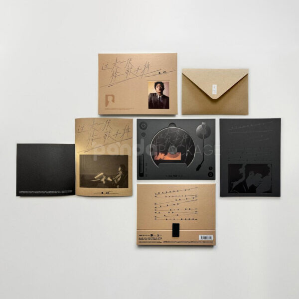 Elegant Media Package with Minimalist Gold and Black Design