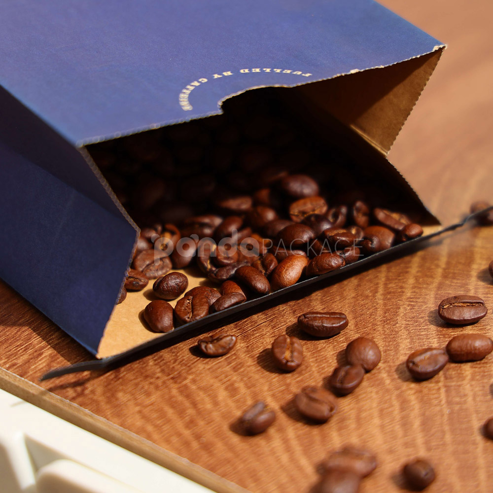 compostable coffee packaging bag with side gusset design