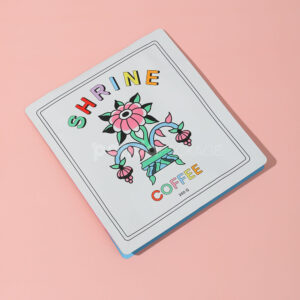 side gusset coffee bag with resealable zipper and valve