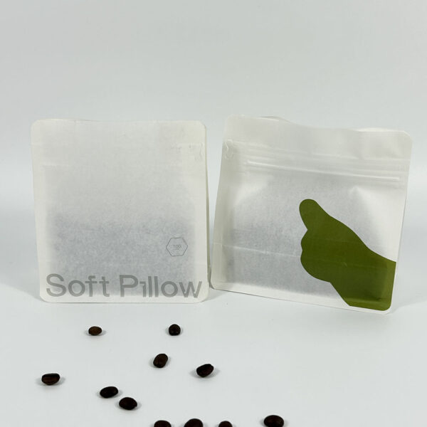 Minimalist Coffee Pouch with Soft Pillow Design