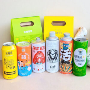 two-bottle paperboard beer and liquor carrier box with window display