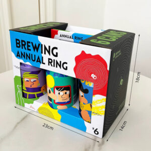eco-friendly paperboard beer packaging box with carry handle