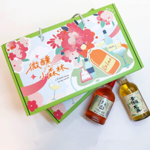 eco-friendly paperboard liquor gift box with rope handle