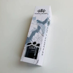 rigid paperboard liquor gift box with premium printed design