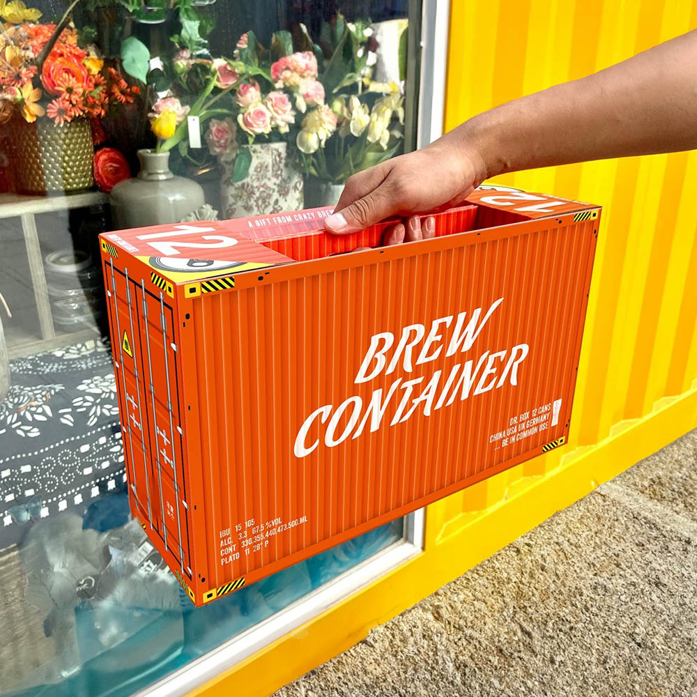 eco-friendly paperboard beer carrier box with container design for 12 cans