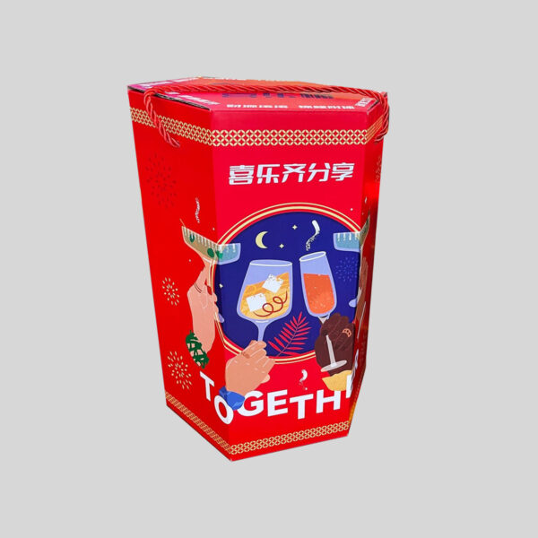 Red Paperboard Beer Gift Box for Party Sharing