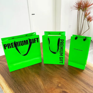 luxury paperboard gift bag for wine and liquor bottles