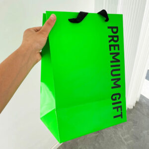 luxury paperboard gift bag for wine and liquor bottles