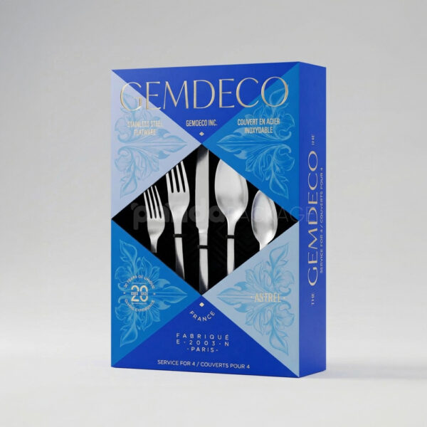 Windowed Folding Paperboard Box with Foil Accents