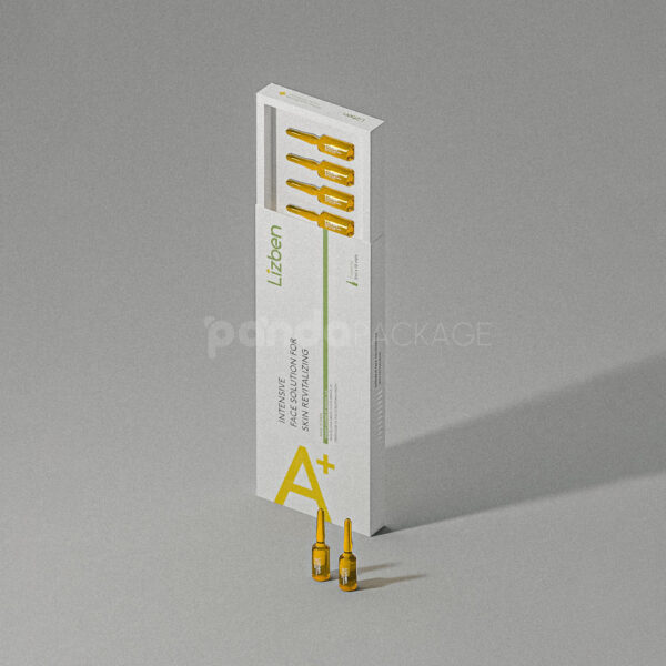 White Paperboard Drawer Box for Cosmetic Ampoule Packaging