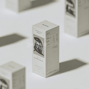 white paperboard packaging box for cosmetic lotion and body wash