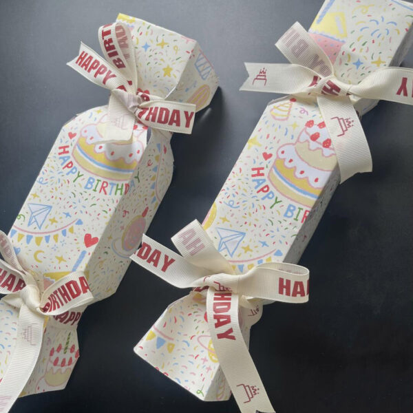 Festive Paperboard Packaging Box for Birthday Sweets and Treats
