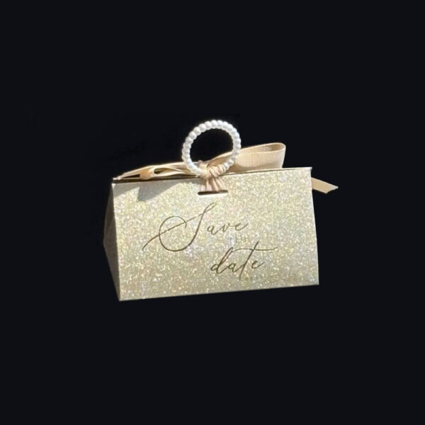 Gold Glitter Candy Box for Wedding Party Favors