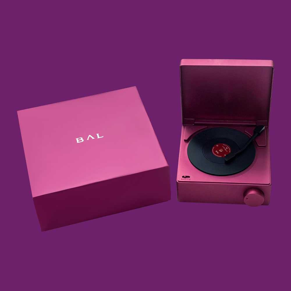 luxury orchid rigid magnetic box for electronic packaging
