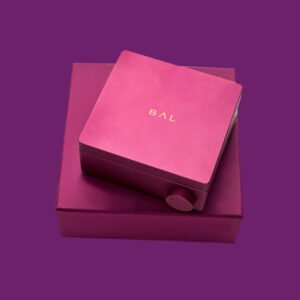 luxury orchid rigid magnetic box for electronic packaging