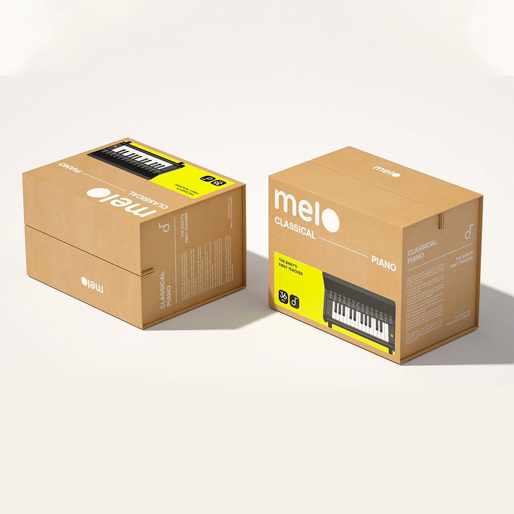 eco-friendly corrugated packaging box for electronic piano keyboard