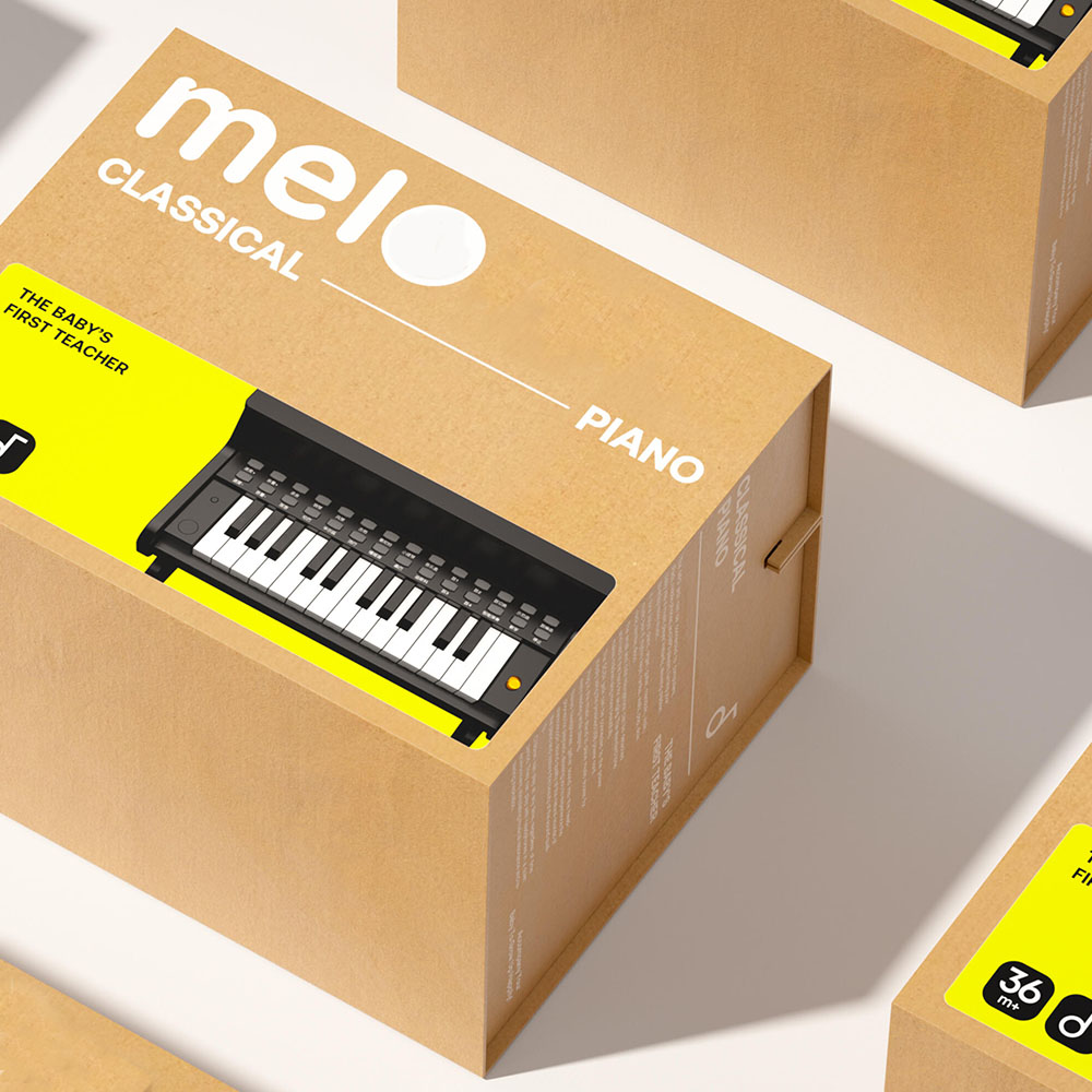 eco-friendly corrugated packaging box for electronic piano keyboard
