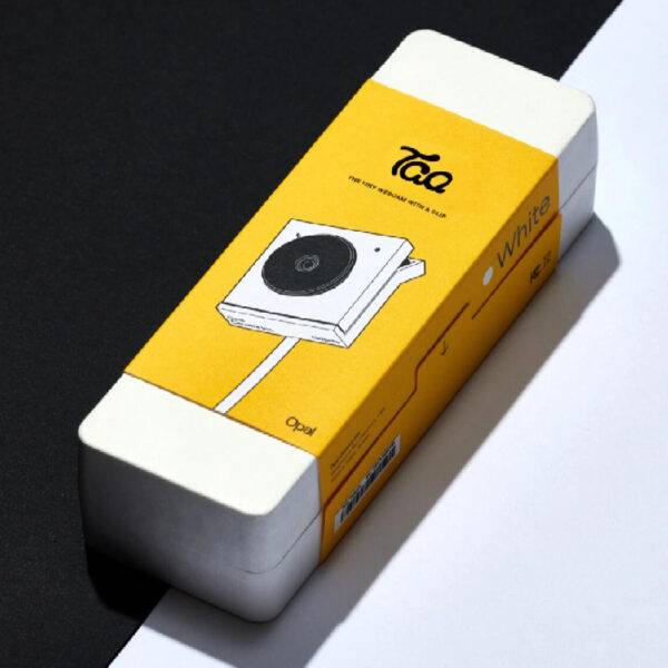 White Rigid Box with Yellow Sleeve for Electronic Packaging
