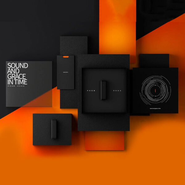 Black Rigid Lift-Off Box for Premium Electronic Gift Sets