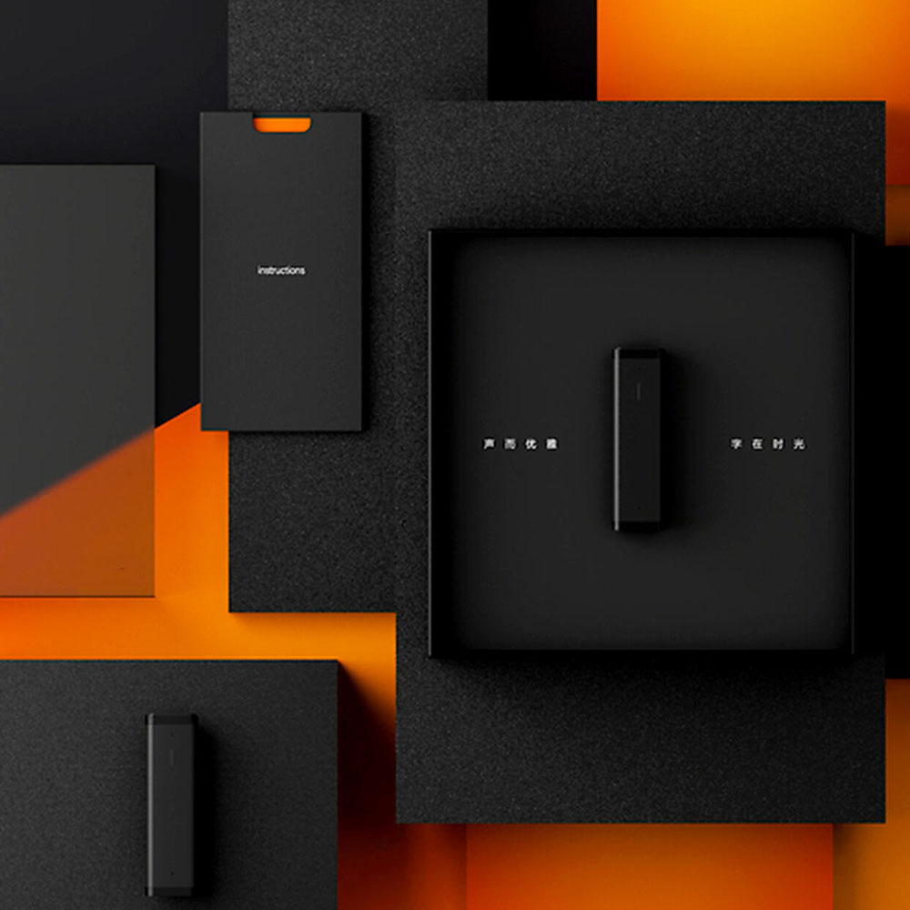 black rigid lift-off lid box for premium electronic packaging solutions
