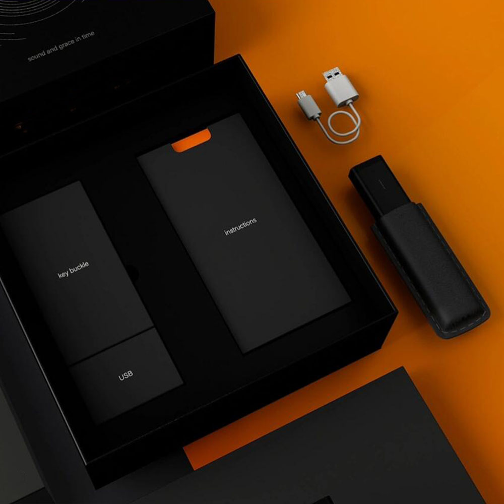 black rigid lift-off lid box for premium electronic packaging solutions