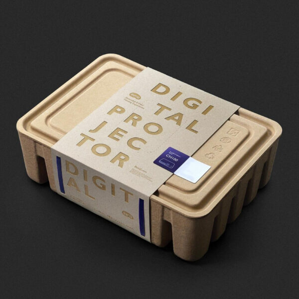Sustainable Molded Fiber Packaging Box for Digital Projectors