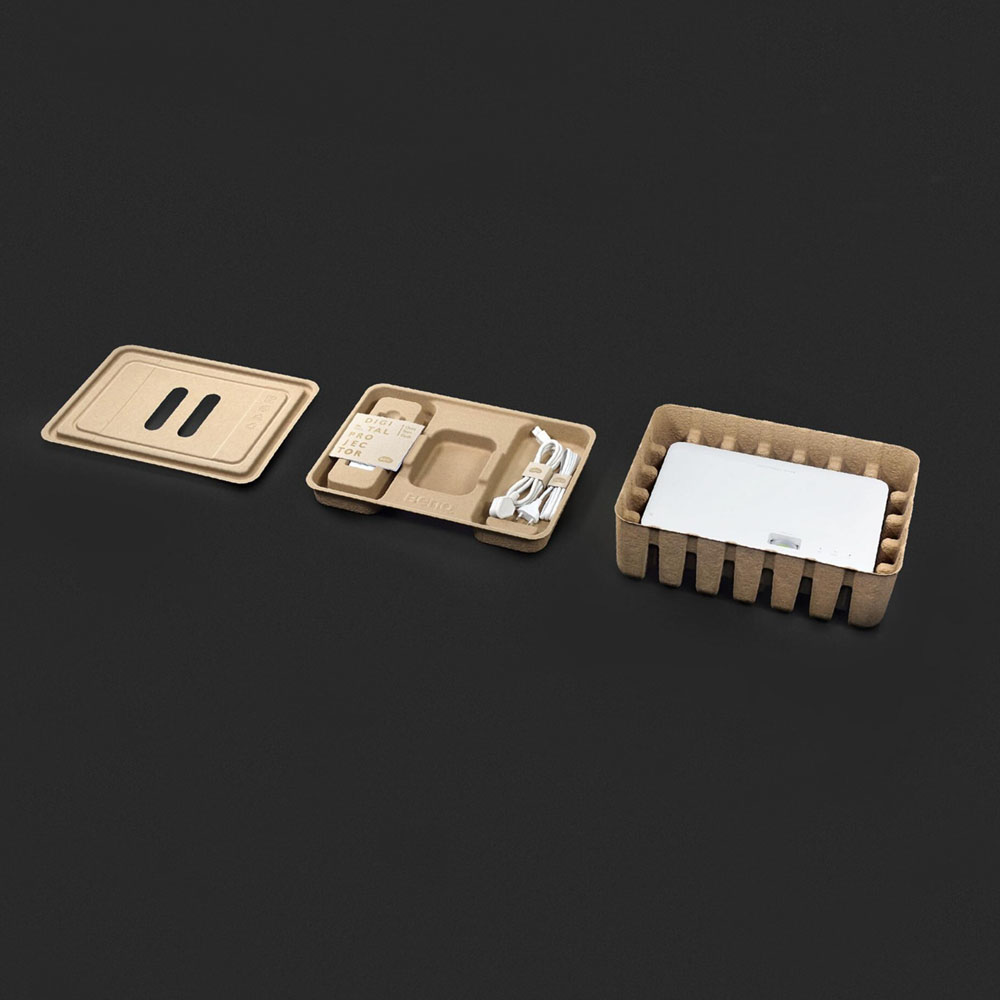 eco-friendly molded fiber packaging box for digital projectors