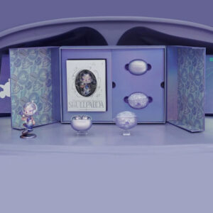 luxury purple rigid magnetic packaging box with double door opening for electronic products