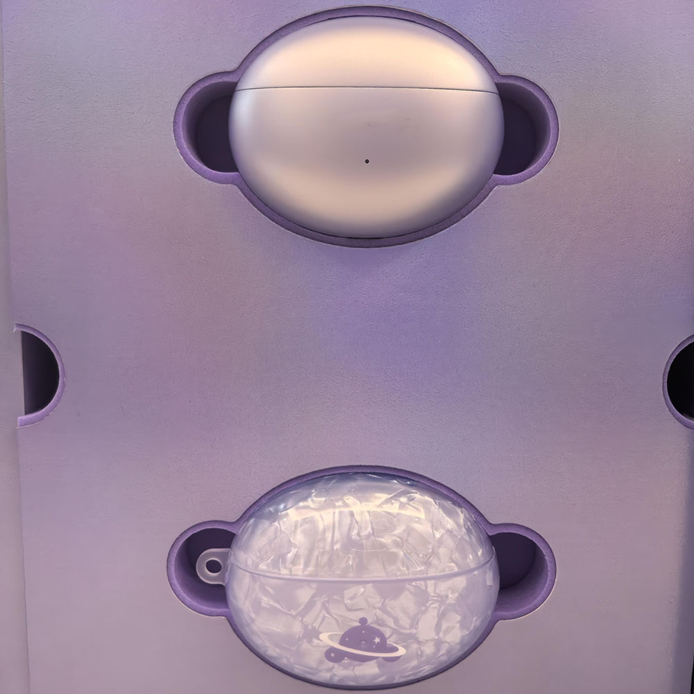 luxury purple rigid magnetic packaging box with double door opening for electronic products