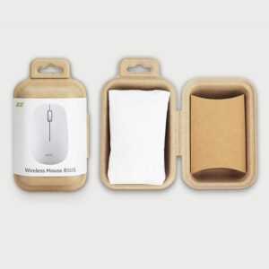 eco-friendly molded pulp hanging box for wireless mouse retail display