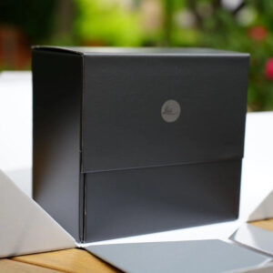 black and silver rigid drawer gift box for high-end electronics
