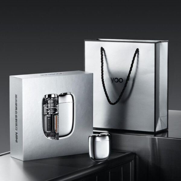 Silver Rigid Lid Box for Mini Electronic Shaver