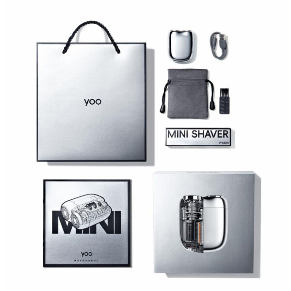 Silver Rigid Lid Box for Mini Electronic Shaver